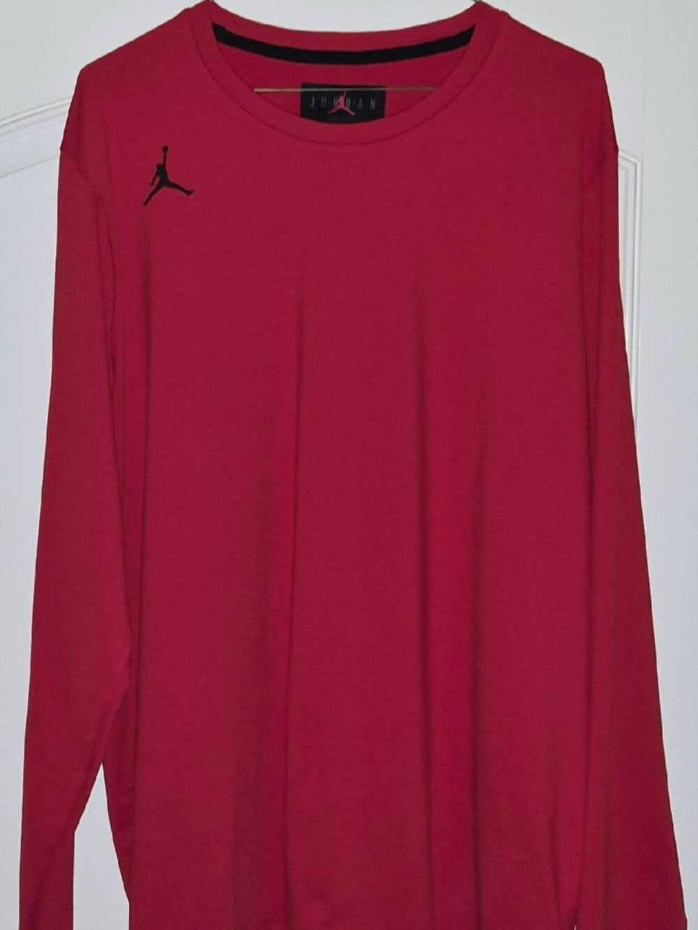 NIKE JORDAN JUMPMAN Dri Fit LONG SLEEVE TEAM RED SHIRT MEN'S SIZE XL DQ7901-694